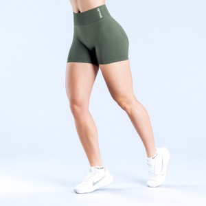 DFYNE Dynamic 4.5" Shorts Dame Olivengrønne | 60297-YLJZ