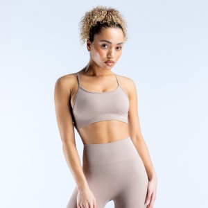 DFYNE Dynamic Backless Sports BH Dame Beige | 35741-YBCZ
