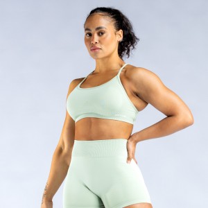 DFYNE Dynamic Backless Sports BH Dame Grønn | 98075-FSKE