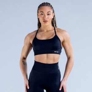 DFYNE Dynamic Backless Sports BH Dame Svarte | 10873-UZTR