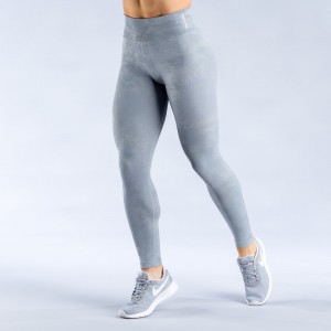 DFYNE Dynamic Mist Tights Dame Lyse Grå Hvite | 18497-UKYB
