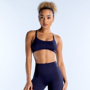 DFYNE Dynamic Twist Back Sports BH Dame Marineblå | 13895-BRWP