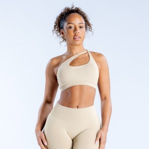DFYNE Impact Asymmetric Sports BH Dame Beige | 74136-TGMS