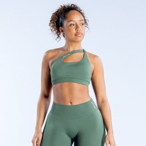 DFYNE Impact Asymmetric Sports BH Dame Grønn | 65324-EKYZ