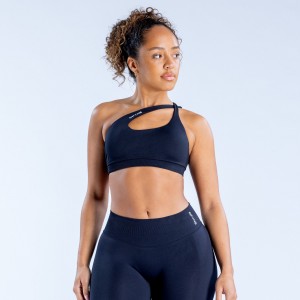 DFYNE Impact Asymmetric Sports BH Dame Svarte | 07948-VRIT