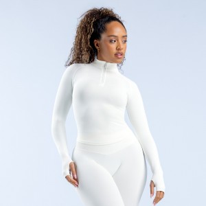 DFYNE Impact Half Zippy Jakker Dame Hvite | 21840-WIKB
