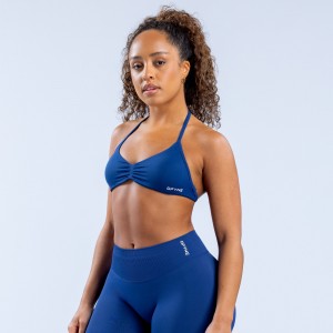 DFYNE Impact Strappy Sports BH Dame Blå | 52160-ILSZ