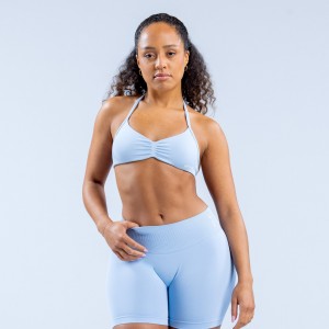 DFYNE Impact Strappy Sports BH Dame Blå | 59018-NJRE