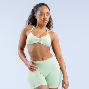 DFYNE Impact Strappy Sports BH Dame Grønn | 38691-QBEH