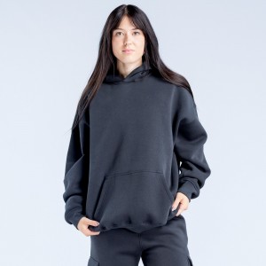 DFYNE Lanyi Edit Oversized Hettegenser Dame Svarte | 10576-KCEZ