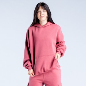 DFYNE Lanyi Edit Oversized Hettegenser Dame Dyp Rosa | 75846-BIOD