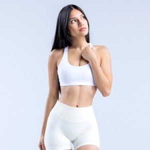DFYNE Origin Racer Back Sports BH Dame Hvite | 19038-BFET