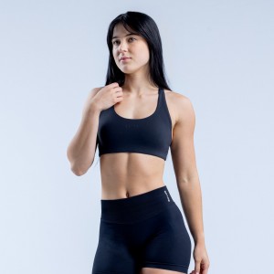 DFYNE Origin Racer Back Sports BH Dame Svarte | 81472-HEYP