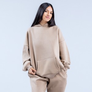 DFYNE Revive Heavy Weight Hettegenser Dame Beige | 37041-TDVJ