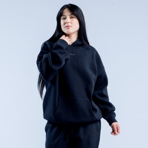 DFYNE Revive Heavy Weight Hettegenser Dame Svarte | 13705-PXMJ