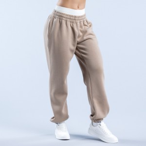 DFYNE Revive Heavy Weight Joggebukse Dame Beige | 94316-YNJF