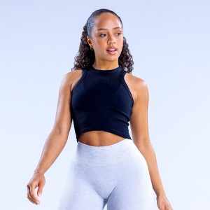 DFYNE Revive Racer Top Dame Svarte | 60398-WKVH