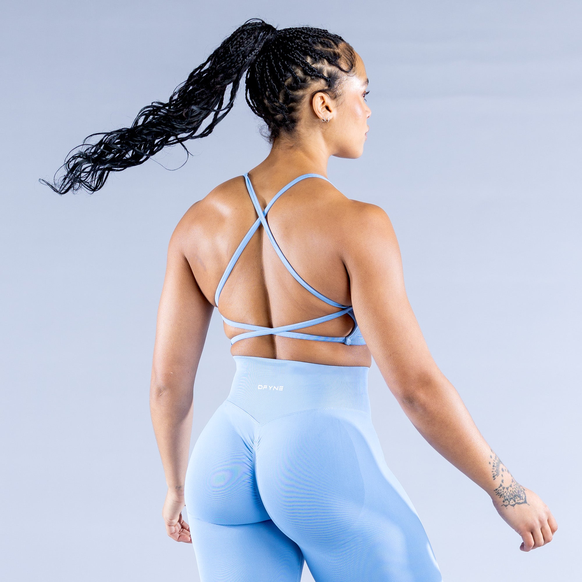DFYNE Dynamic Backless Sports BH Dame Blå | 57309-CUON