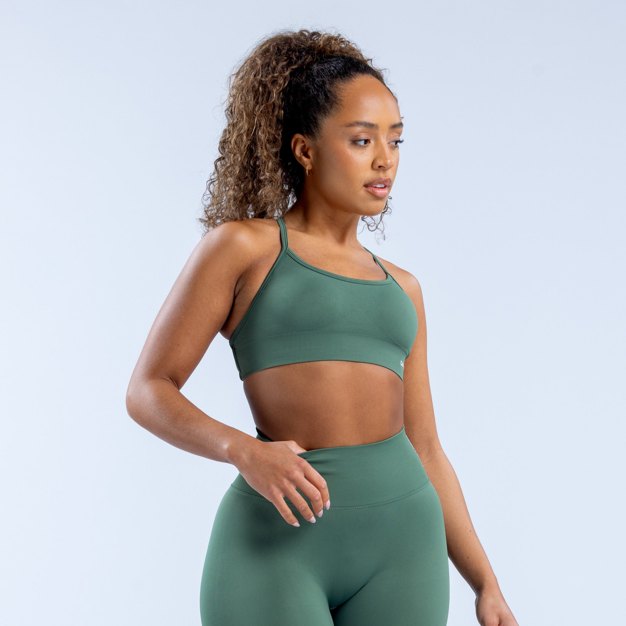DFYNE Dynamic Backless Sports BH Dame Grønn | 27034-FQJG