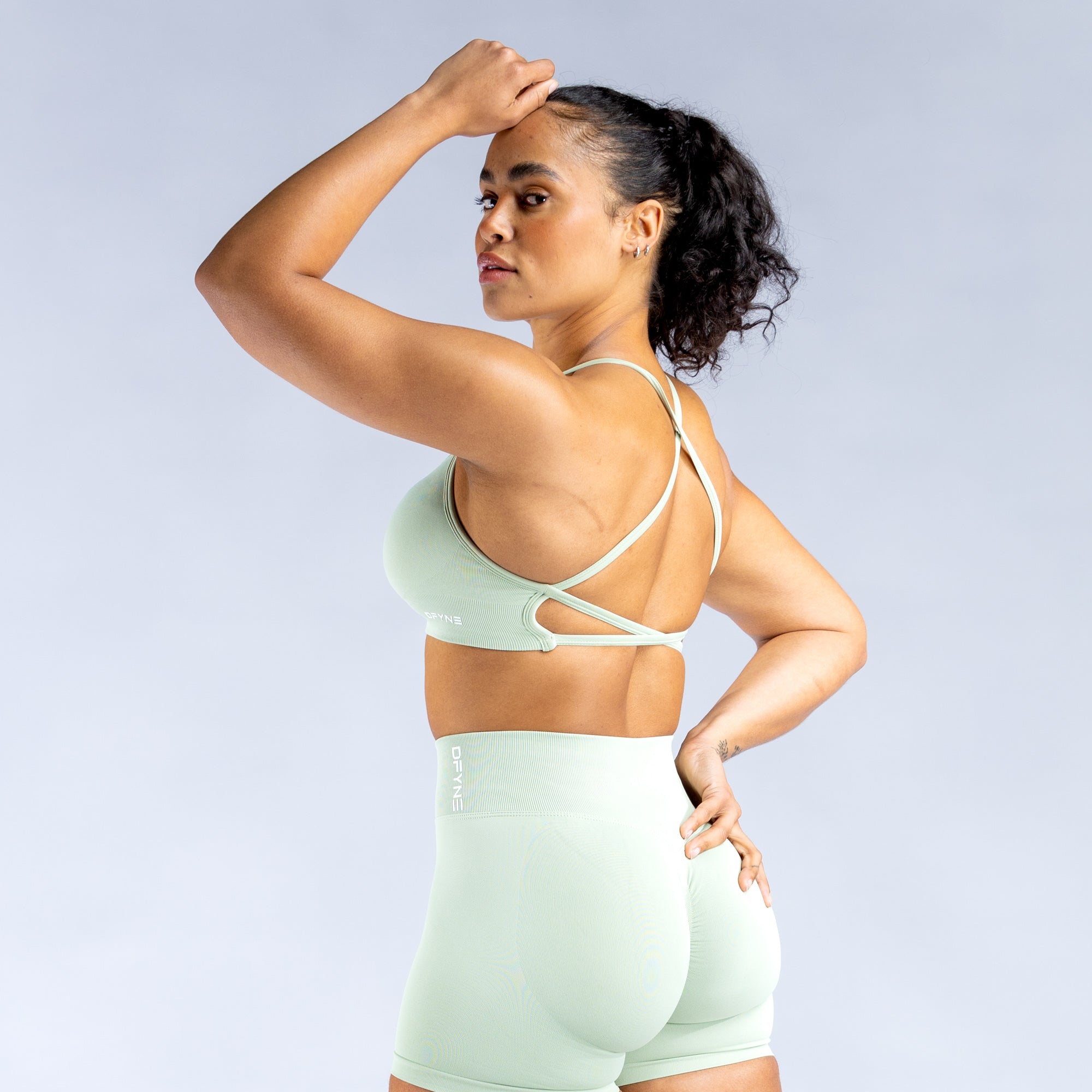 DFYNE Dynamic Backless Sports BH Dame Grønn | 98075-FSKE