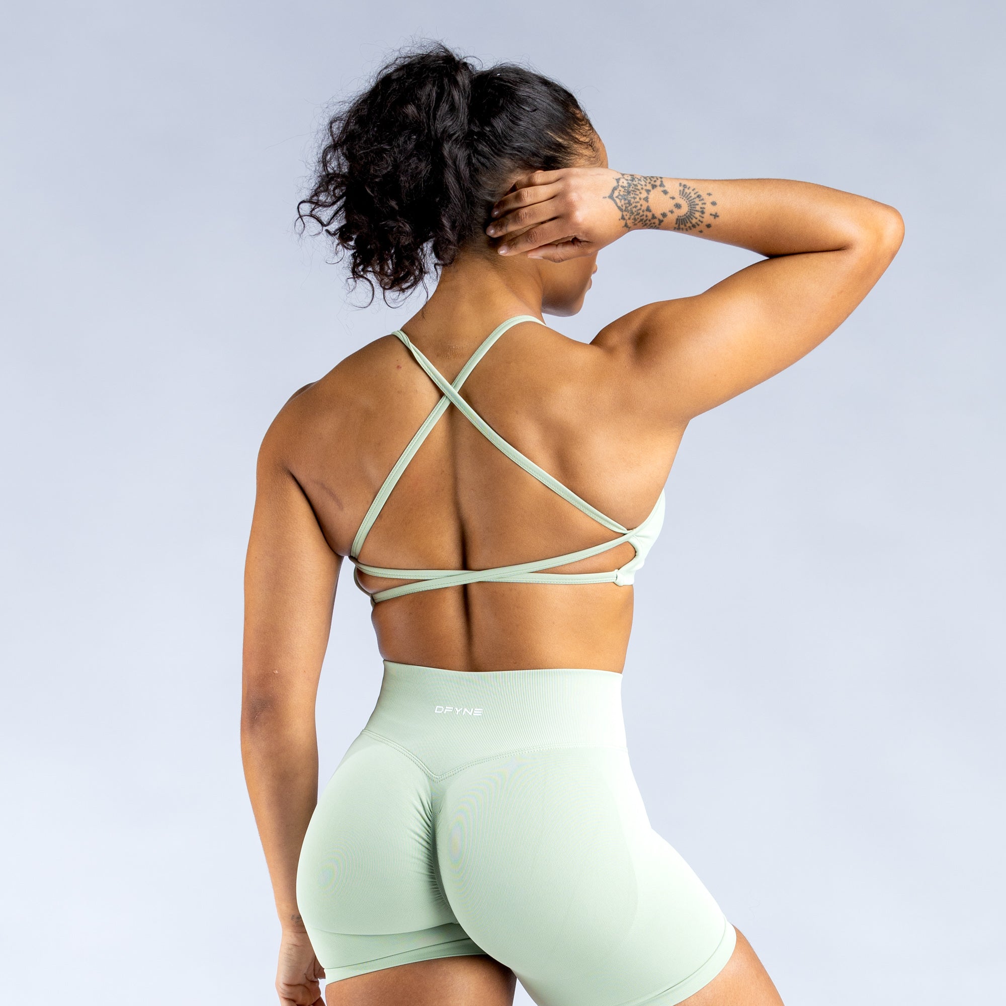 DFYNE Dynamic Backless Sports BH Dame Grønn | 98075-FSKE