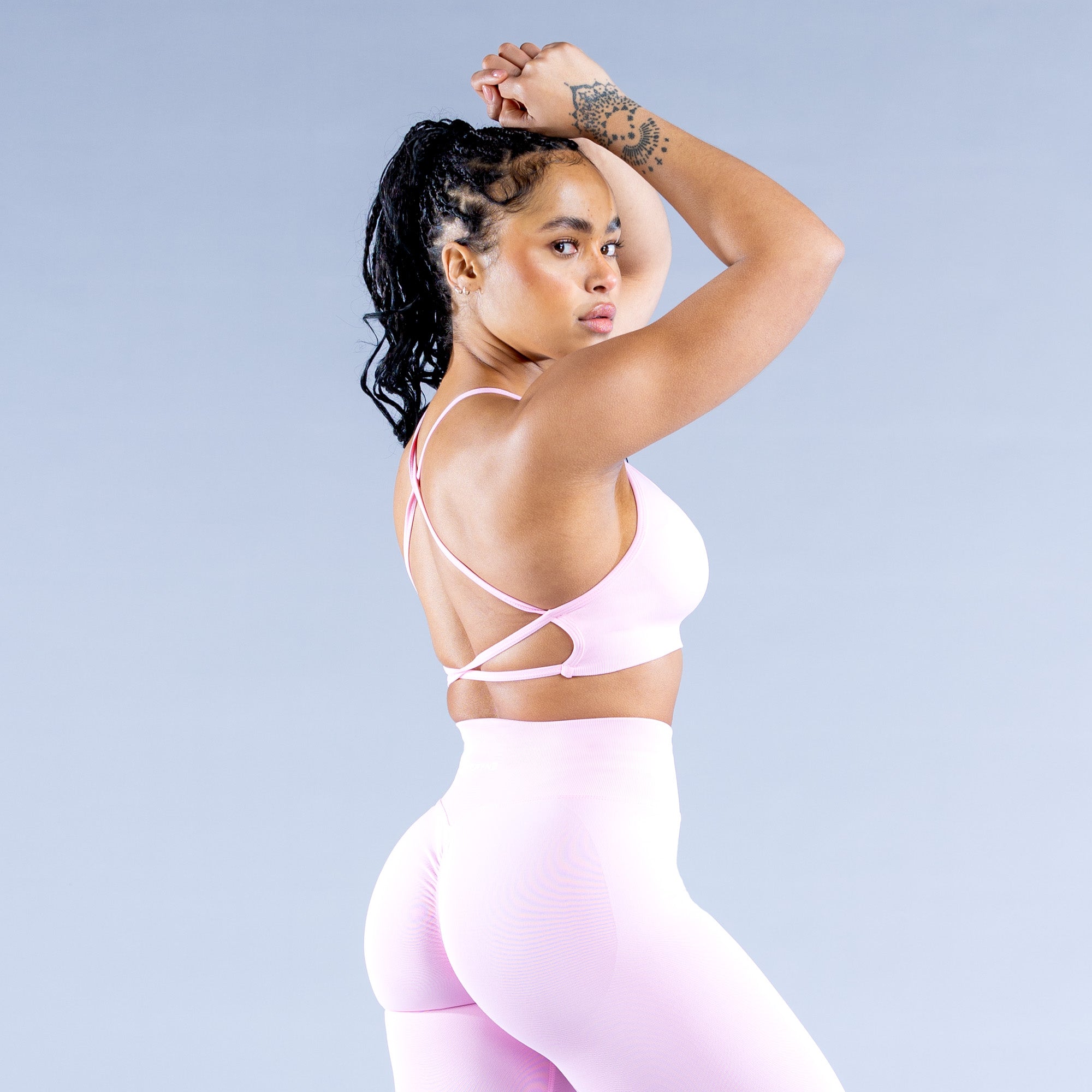 DFYNE Dynamic Backless Sports BH Dame Lyse Rosa Rosa | 72183-LARE