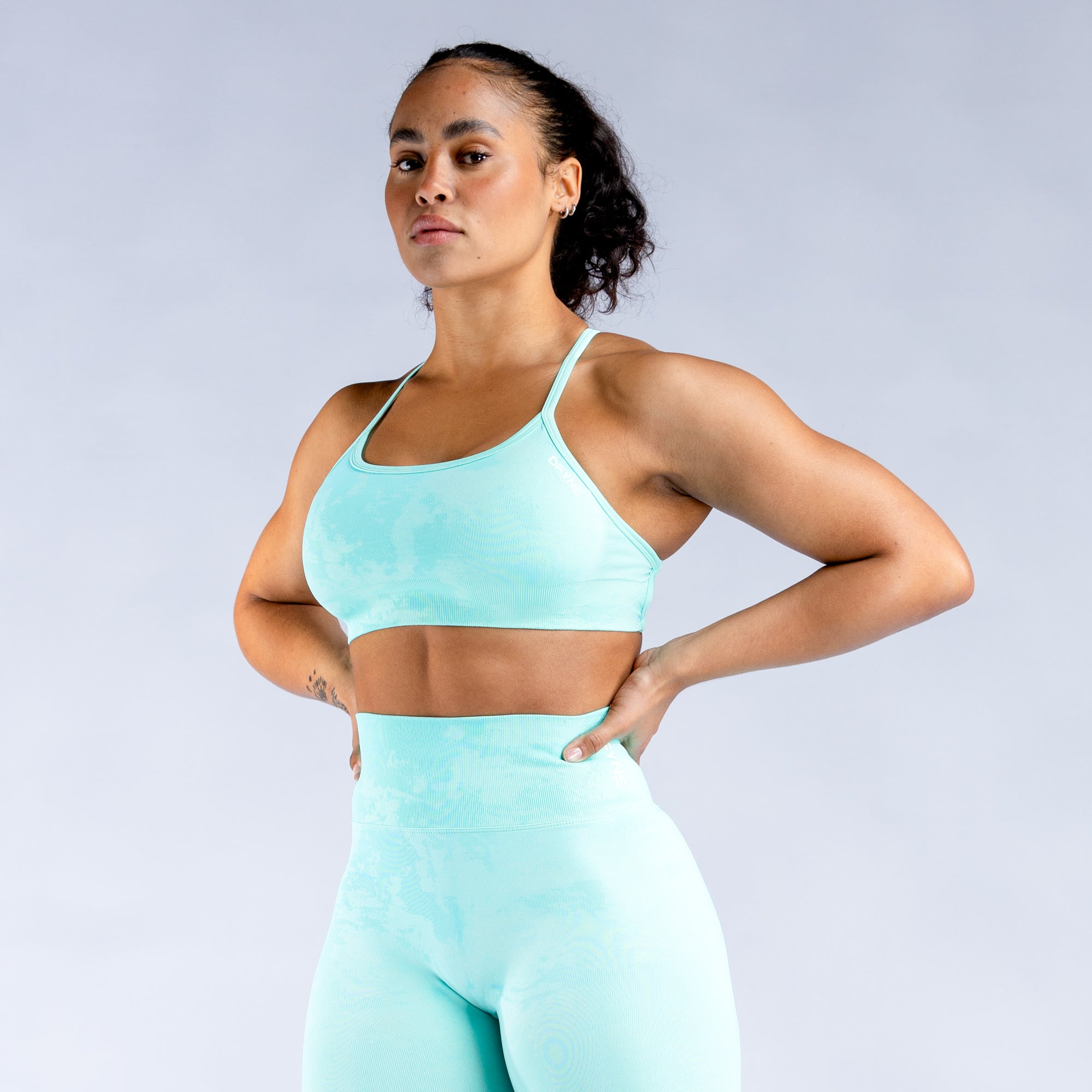 DFYNE Dynamic Mist Backless Sports BH Dame Mint Hvite | 13754-ORBM