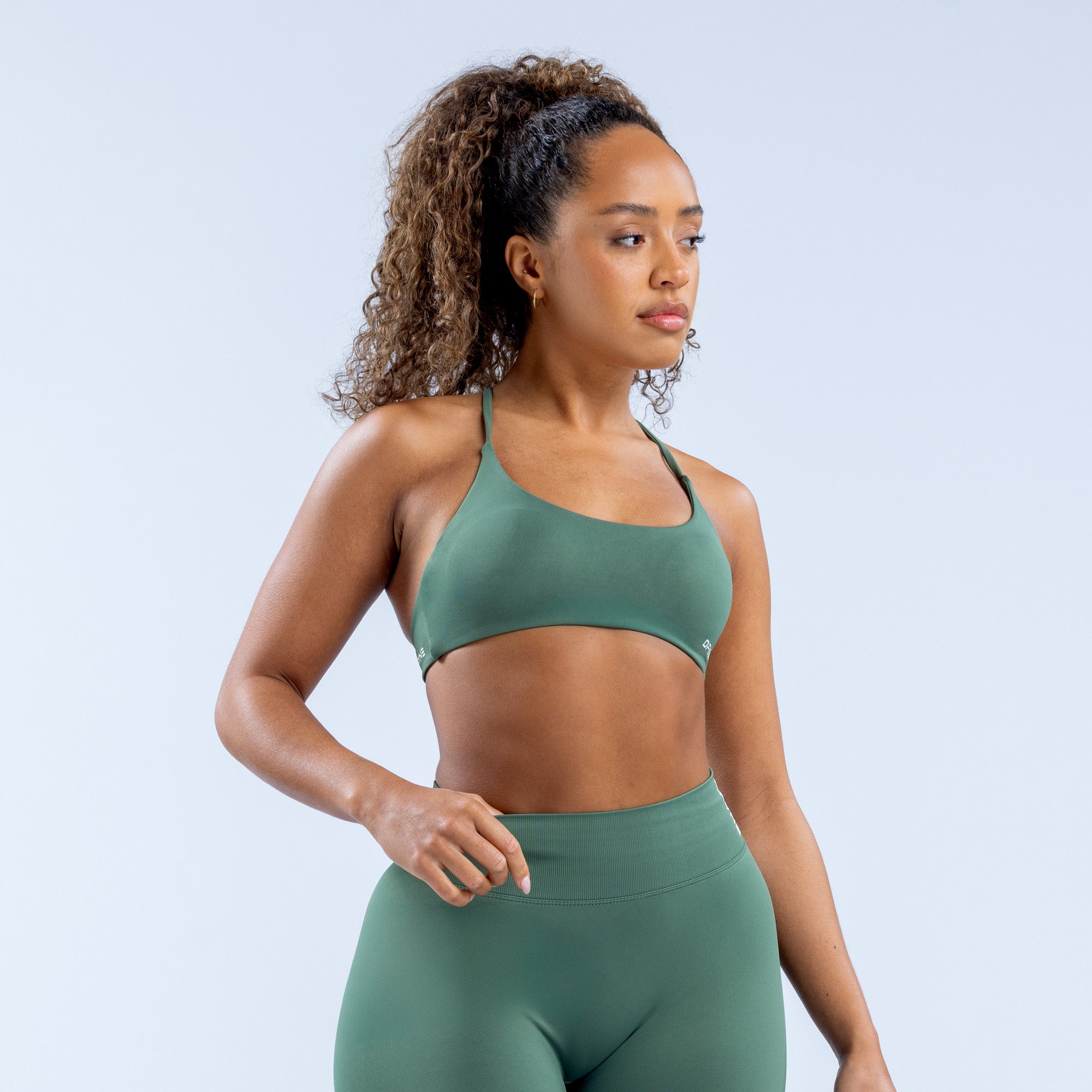 DFYNE Dynamic Twist Back Sports BH Dame Grønn | 27146-QAVL