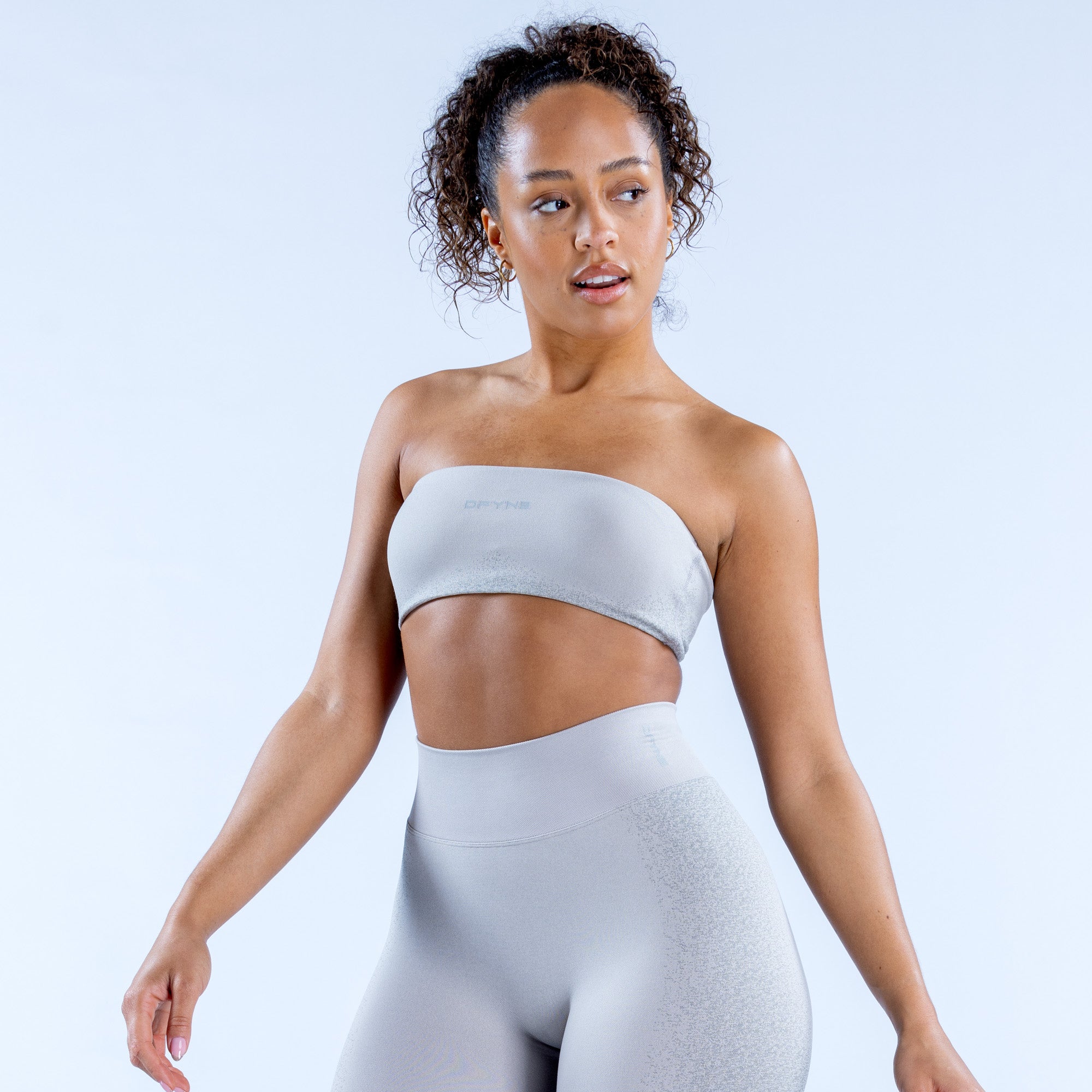 DFYNE Ignite Bandeau Sports BH Dame Lyse Grå | 04623-LZCM
