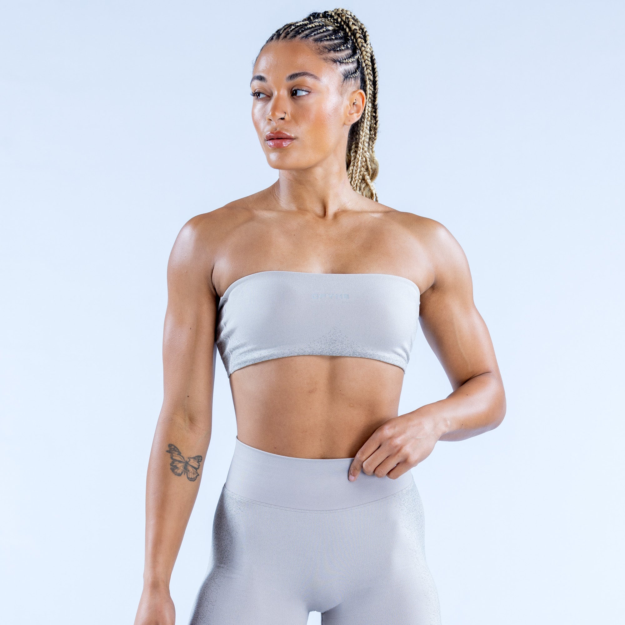DFYNE Ignite Bandeau Sports BH Dame Lyse Grå | 04623-LZCM
