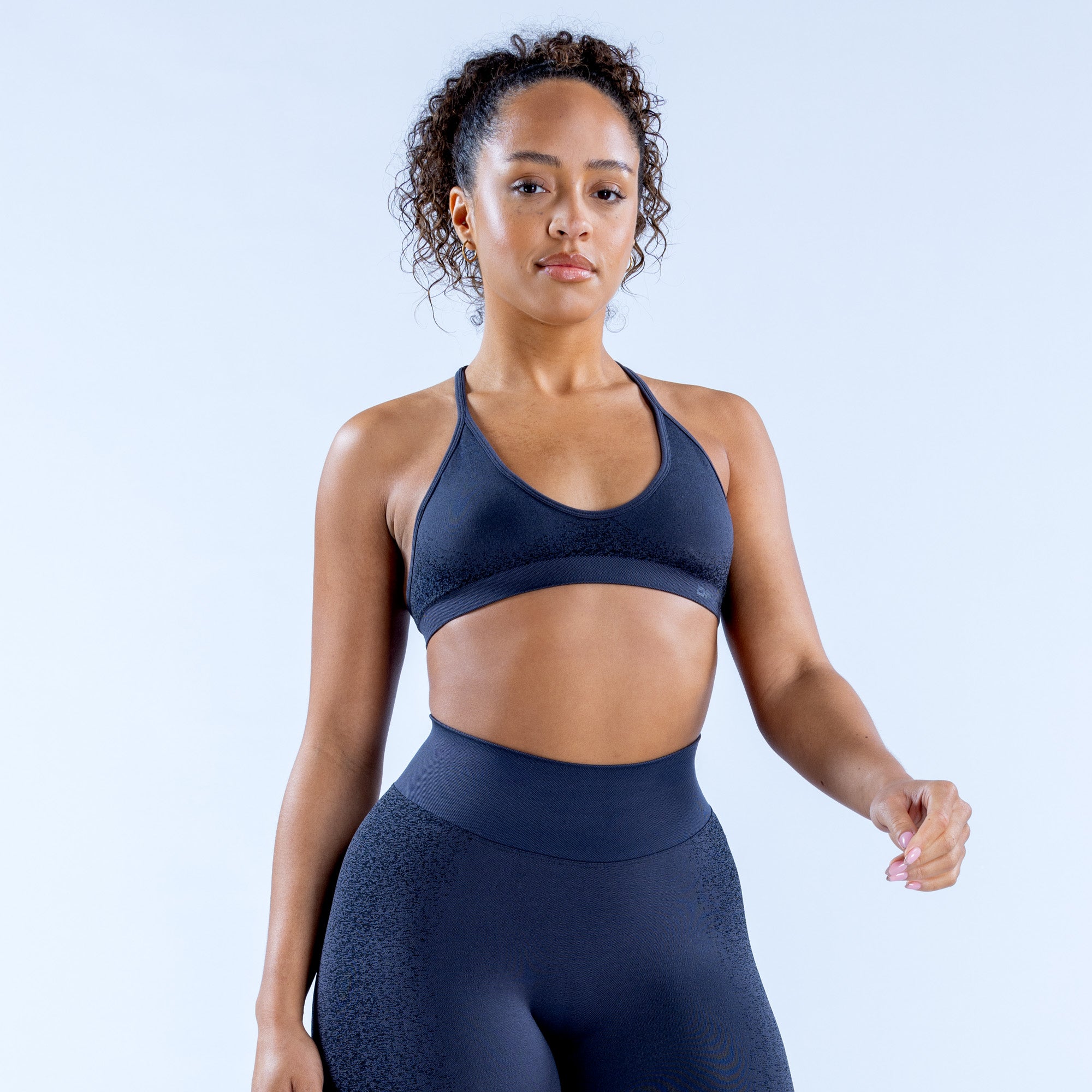 DFYNE Ignite Cross Back Sports BH Dame Grå | 70925-YZUV