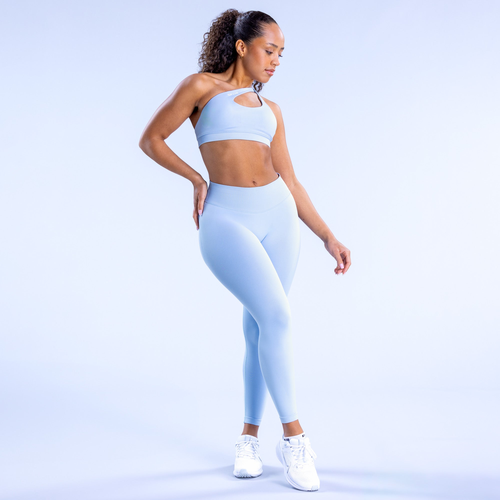DFYNE Impact Asymmetric Sports BH Dame Blå | 45072-SNJL