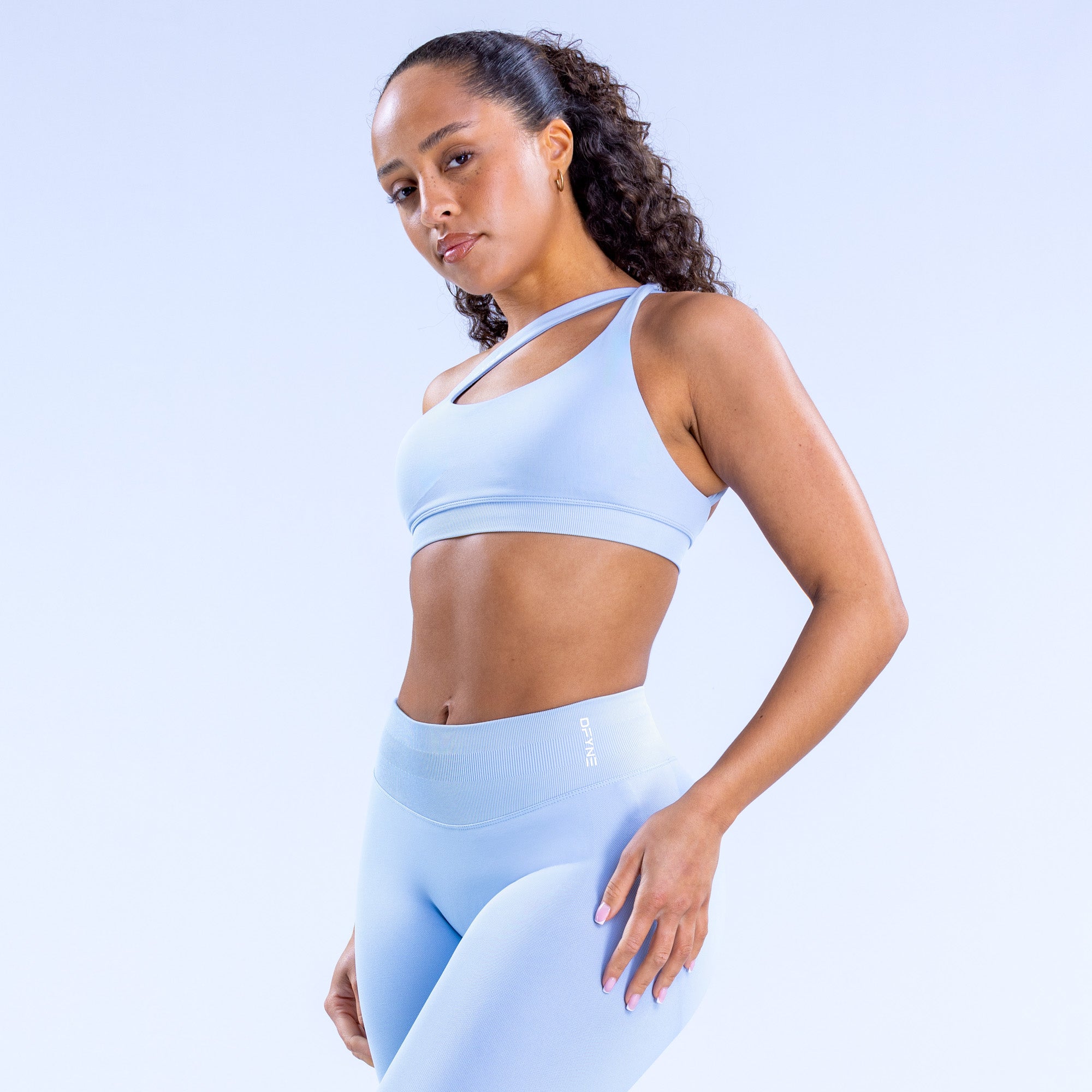 DFYNE Impact Asymmetric Sports BH Dame Blå | 45072-SNJL