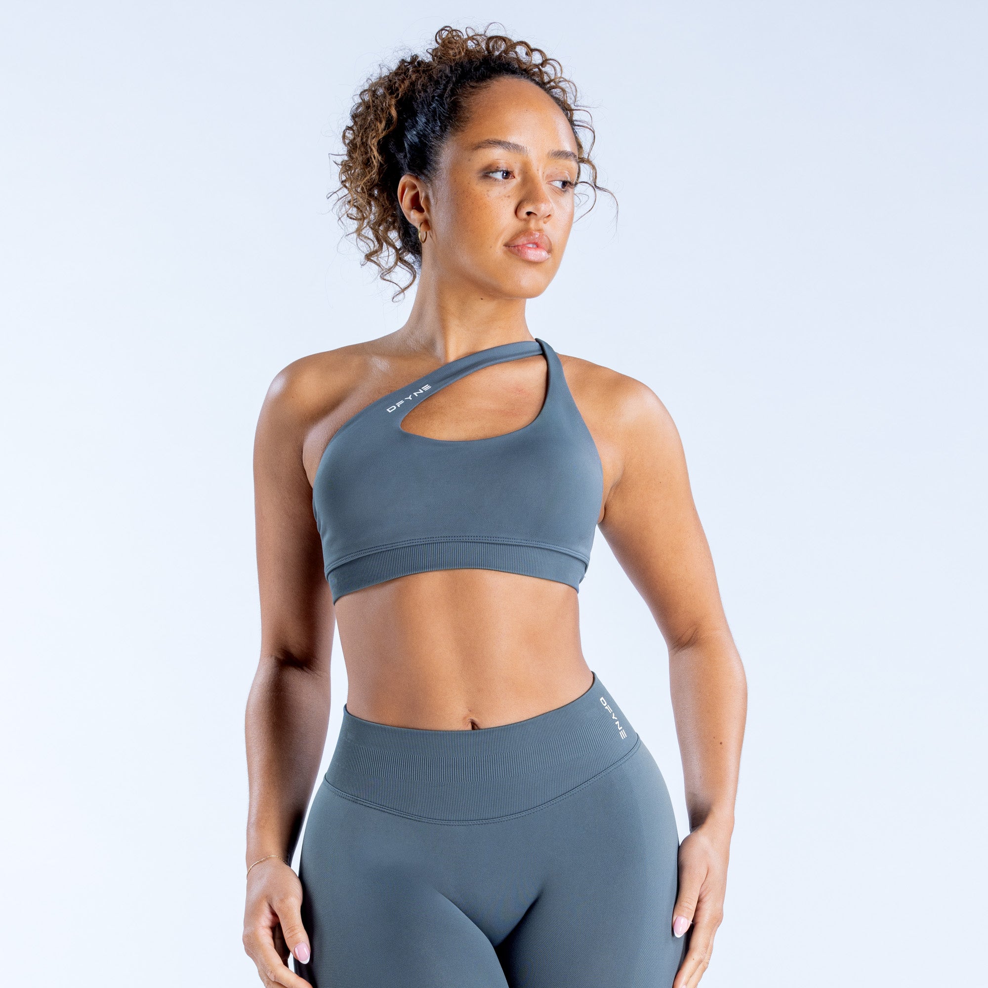DFYNE Impact Asymmetric Sports BH Dame Grå | 21358-UJLA