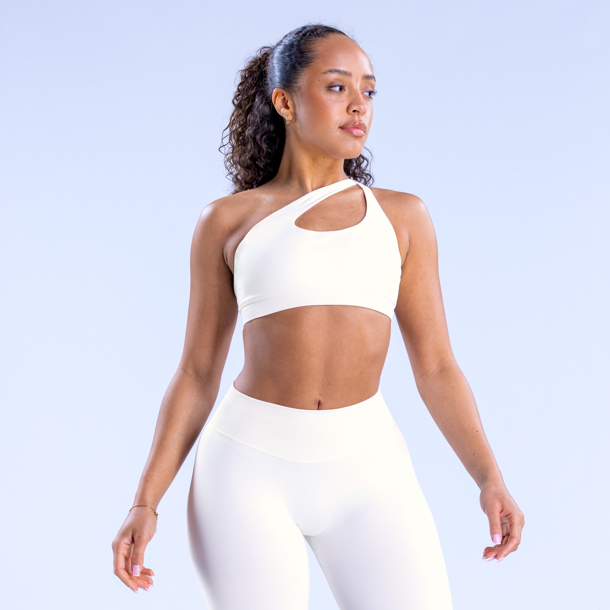 DFYNE Impact Asymmetric Sports BH Dame Hvite | 91438-DVUO