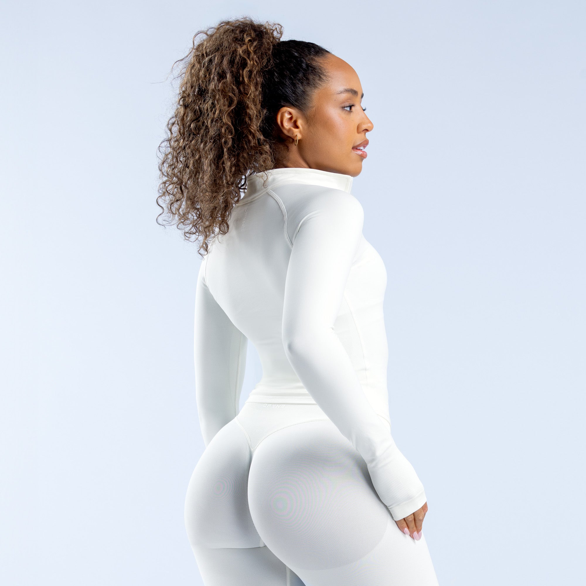 DFYNE Impact Half Zippy Jakker Dame Hvite | 21840-WIKB