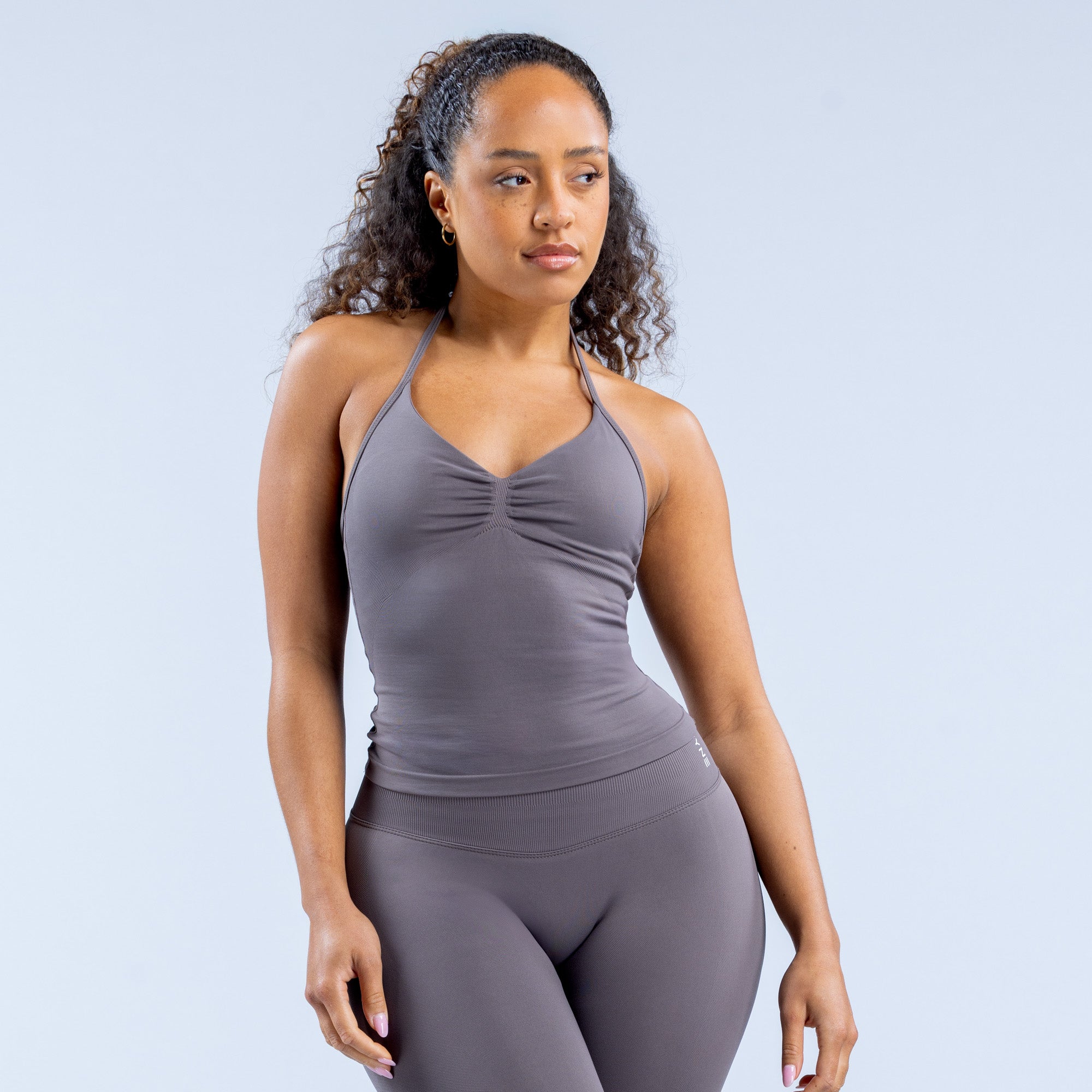 DFYNE Impact Longline Strappy Top Dame Lilla | 24018-SVCJ