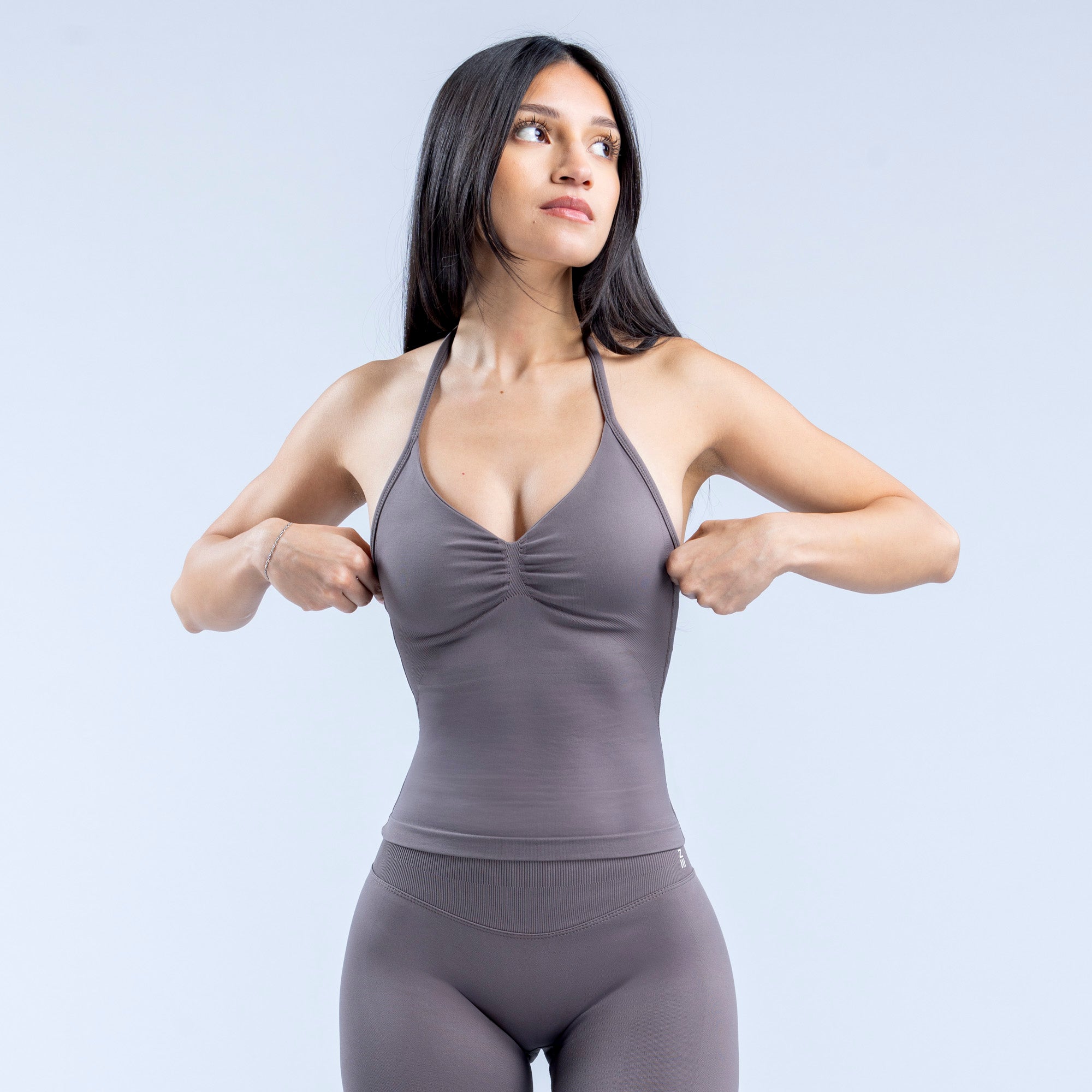 DFYNE Impact Longline Strappy Top Dame Lilla | 24018-SVCJ