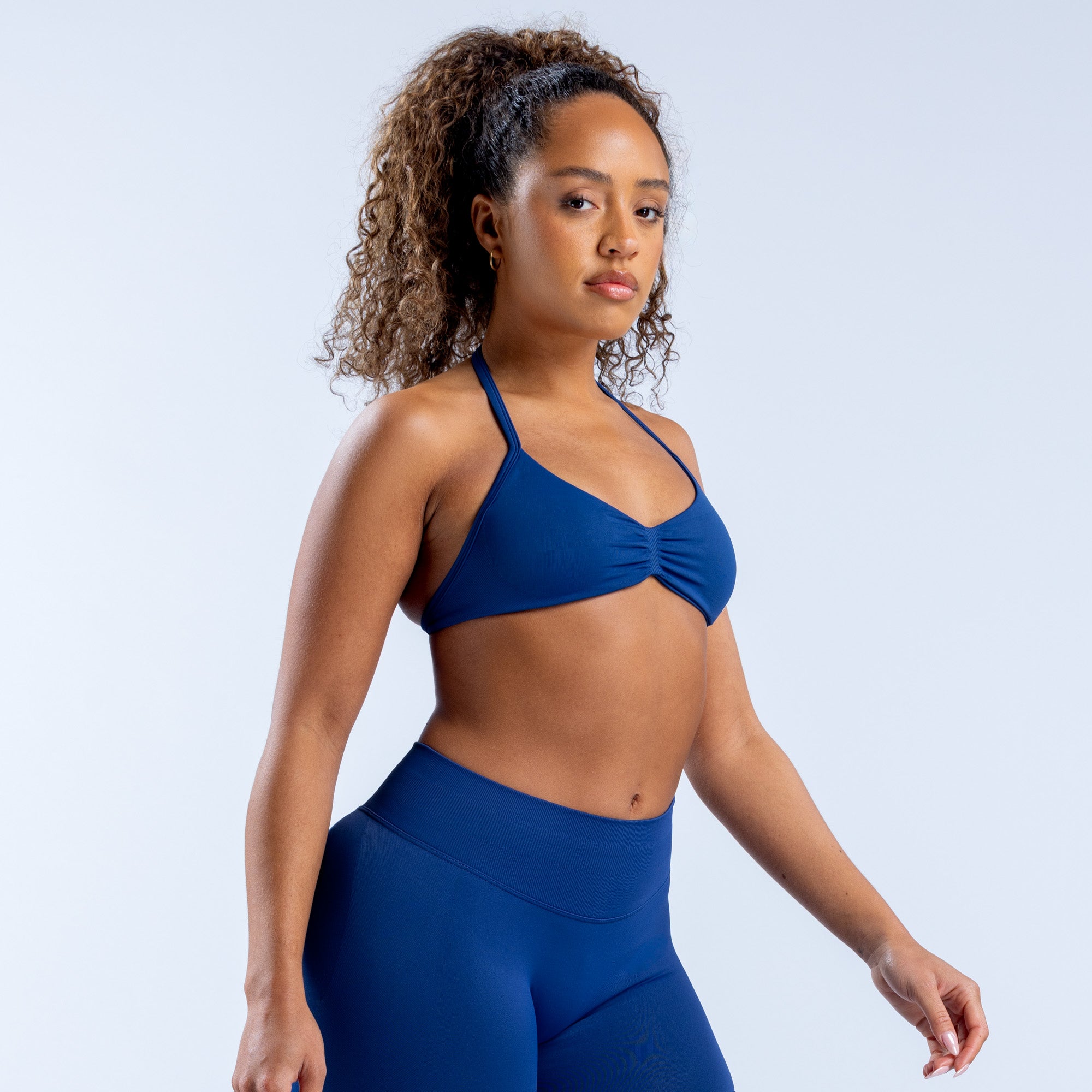 DFYNE Impact Strappy Sports BH Dame Blå | 52160-ILSZ