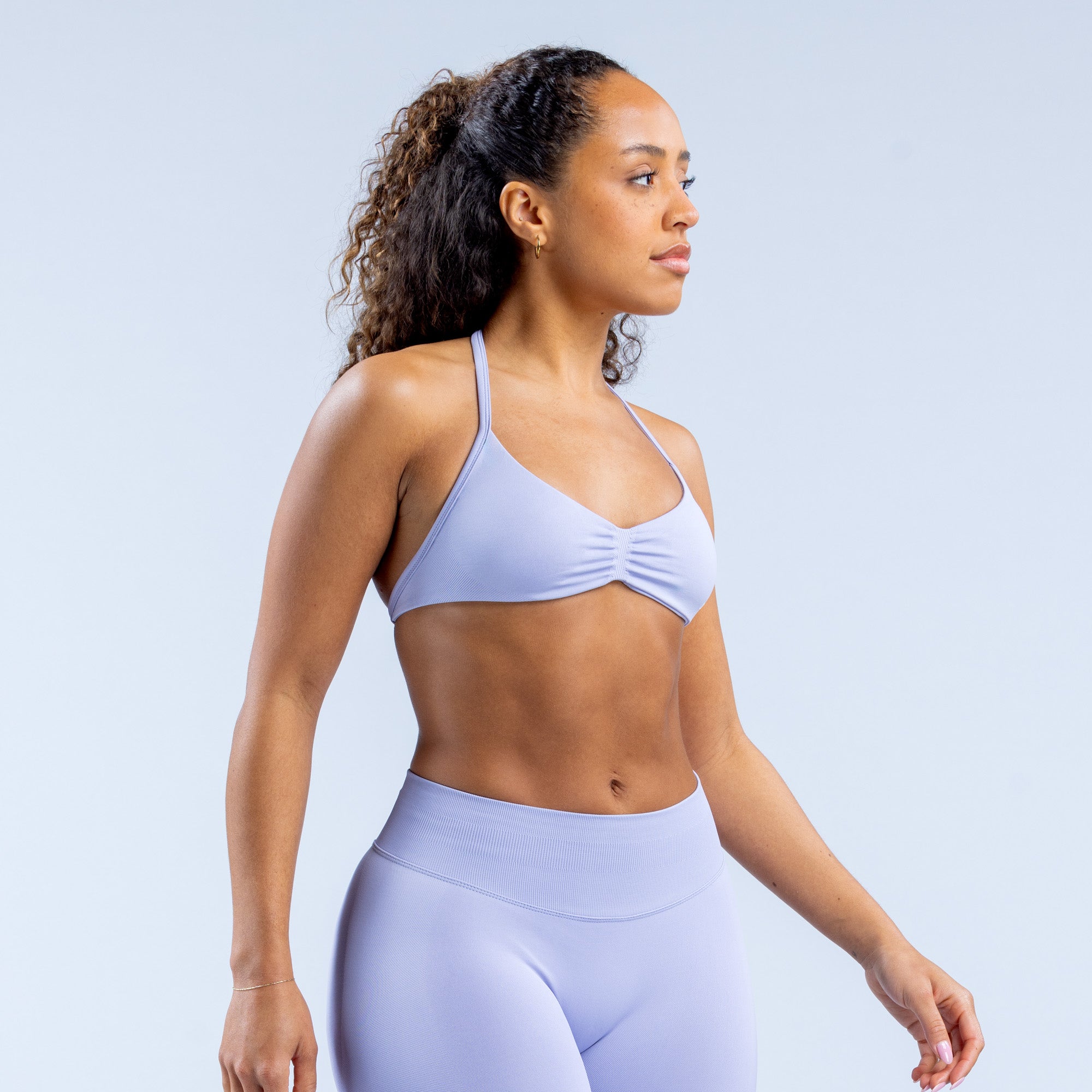 DFYNE Impact Strappy Sports BH Dame Lilla | 39714-PHTF