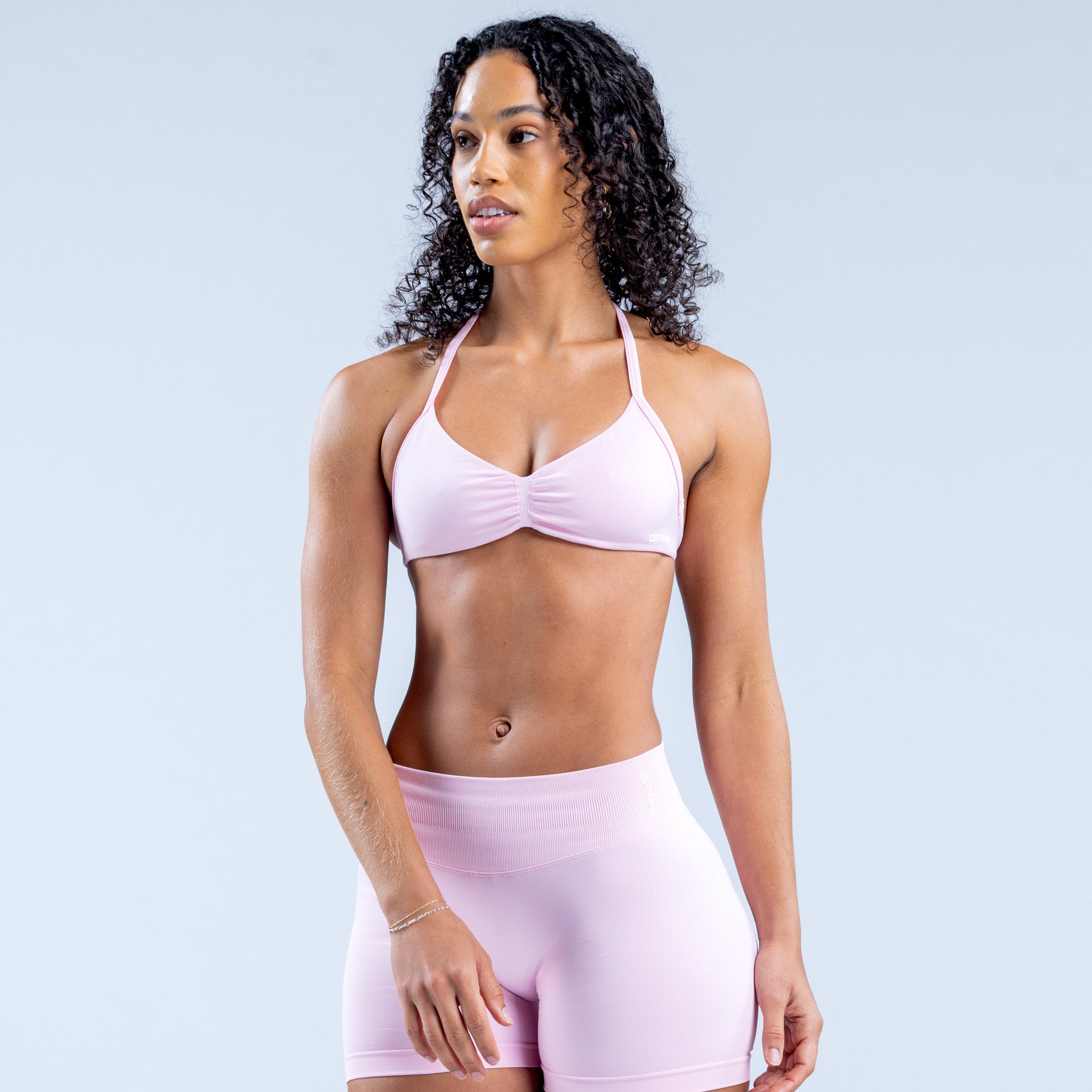 DFYNE Impact Strappy Sports BH Dame Lyse Rosa Rosa | 02795-YHFZ