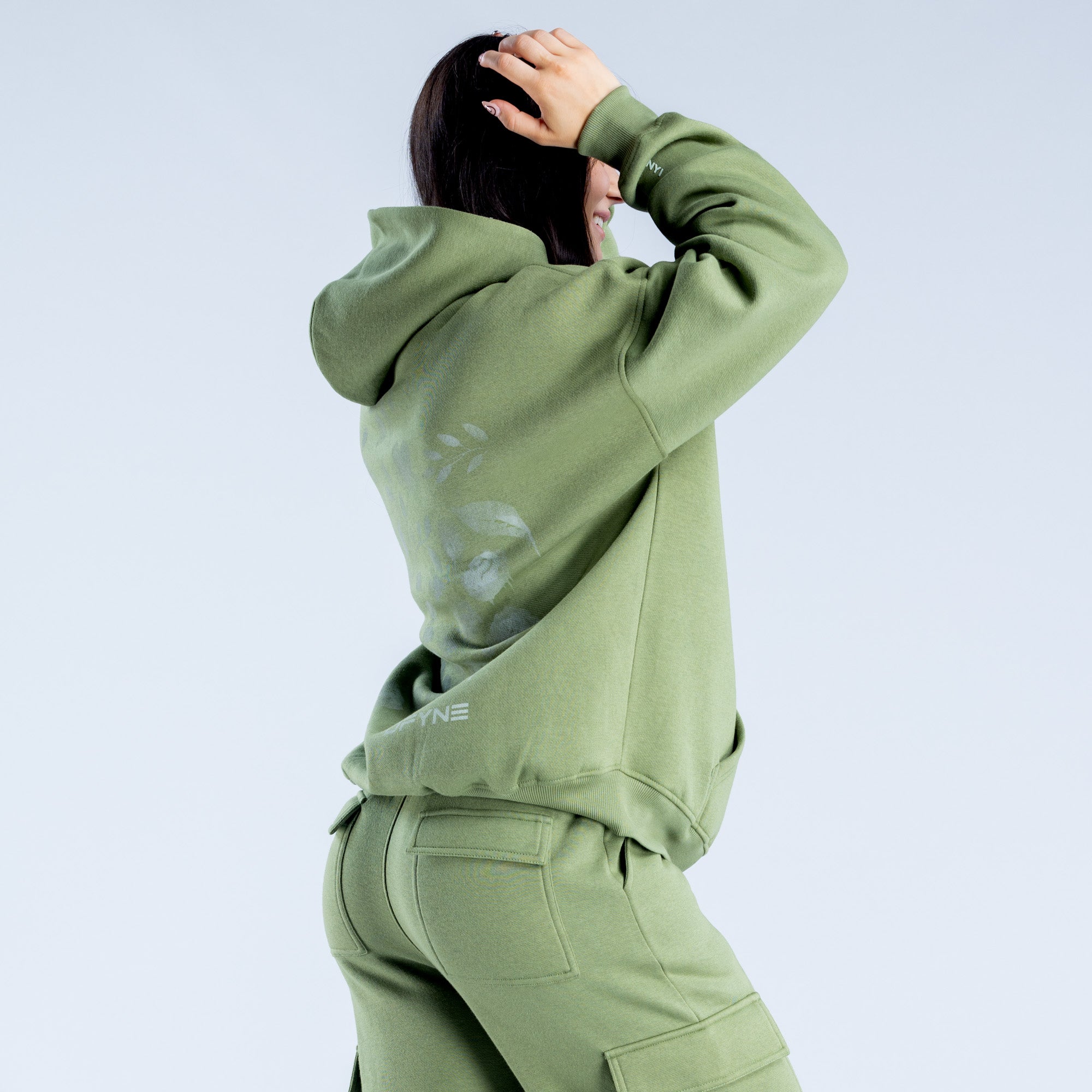 DFYNE Lanyi Edit Oversized Hettegenser Dame Dyp Grønn | 69274-CLMU