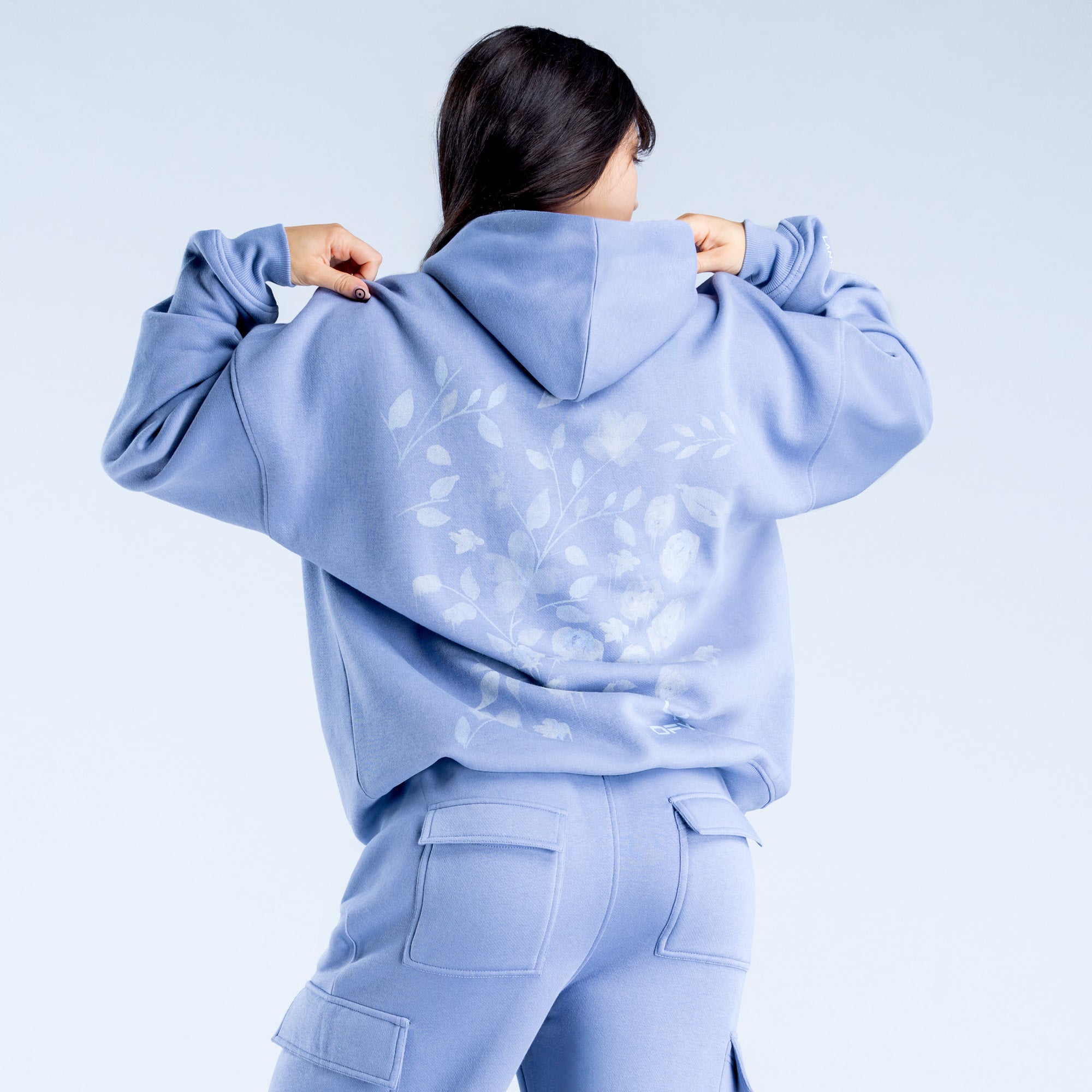 DFYNE Lanyi Edit Oversized Hettegenser Dame Blå | 58903-FPVW