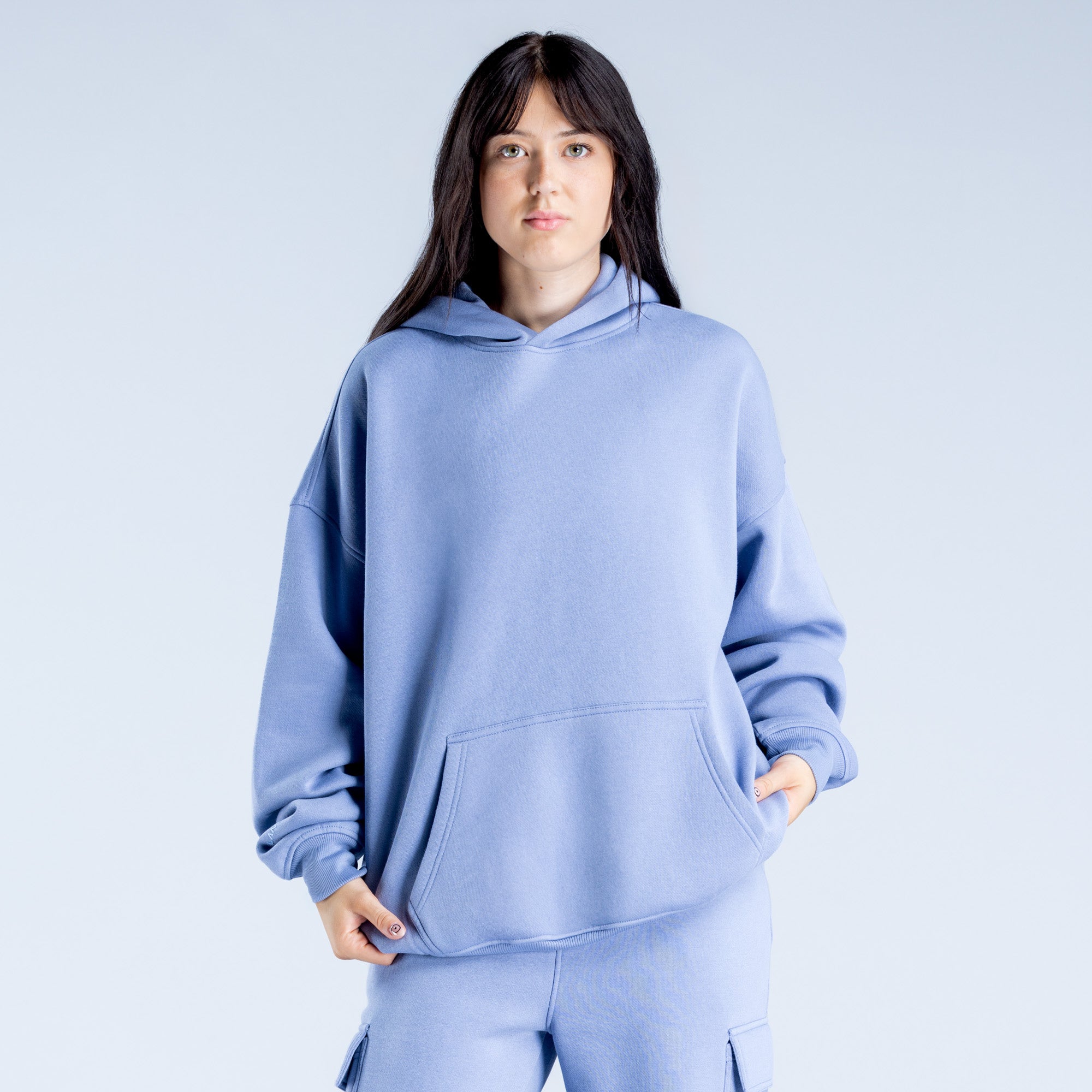 DFYNE Lanyi Edit Oversized Hettegenser Dame Blå | 58903-FPVW