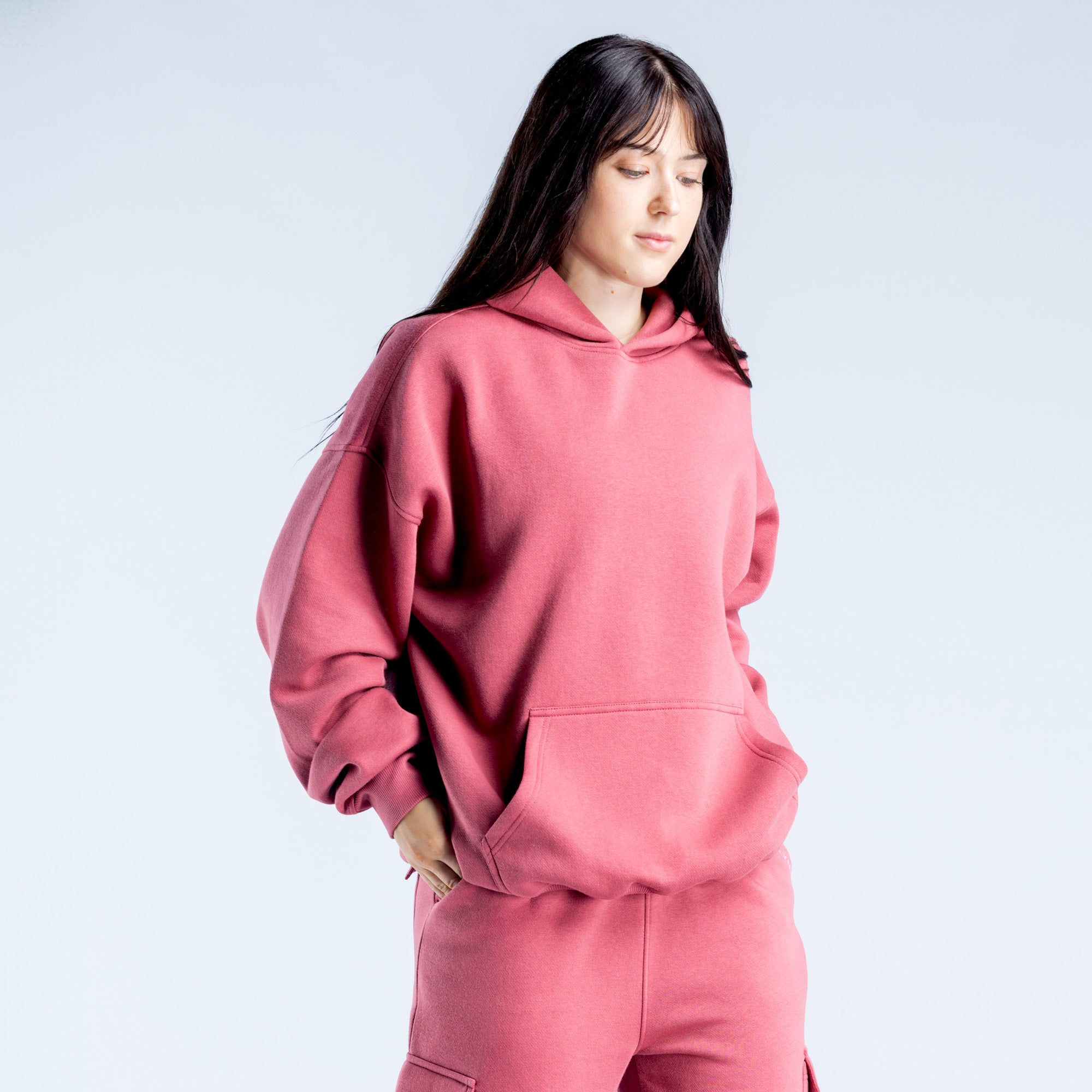 DFYNE Lanyi Edit Oversized Hettegenser Dame Dyp Rosa | 75846-BIOD