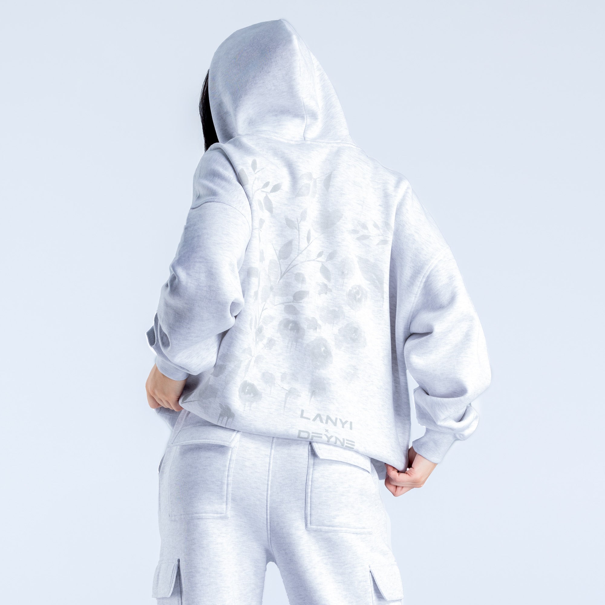 DFYNE Lanyi Edit Oversized Hettegenser Dame Grå | 07981-DNMJ
