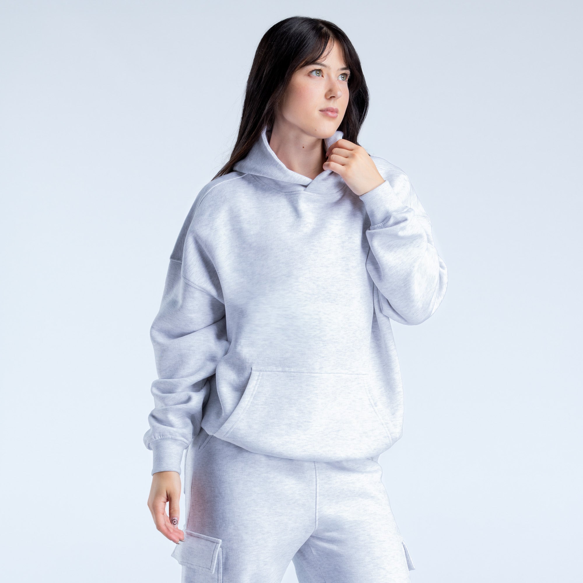 DFYNE Lanyi Edit Oversized Hettegenser Dame Grå | 07981-DNMJ