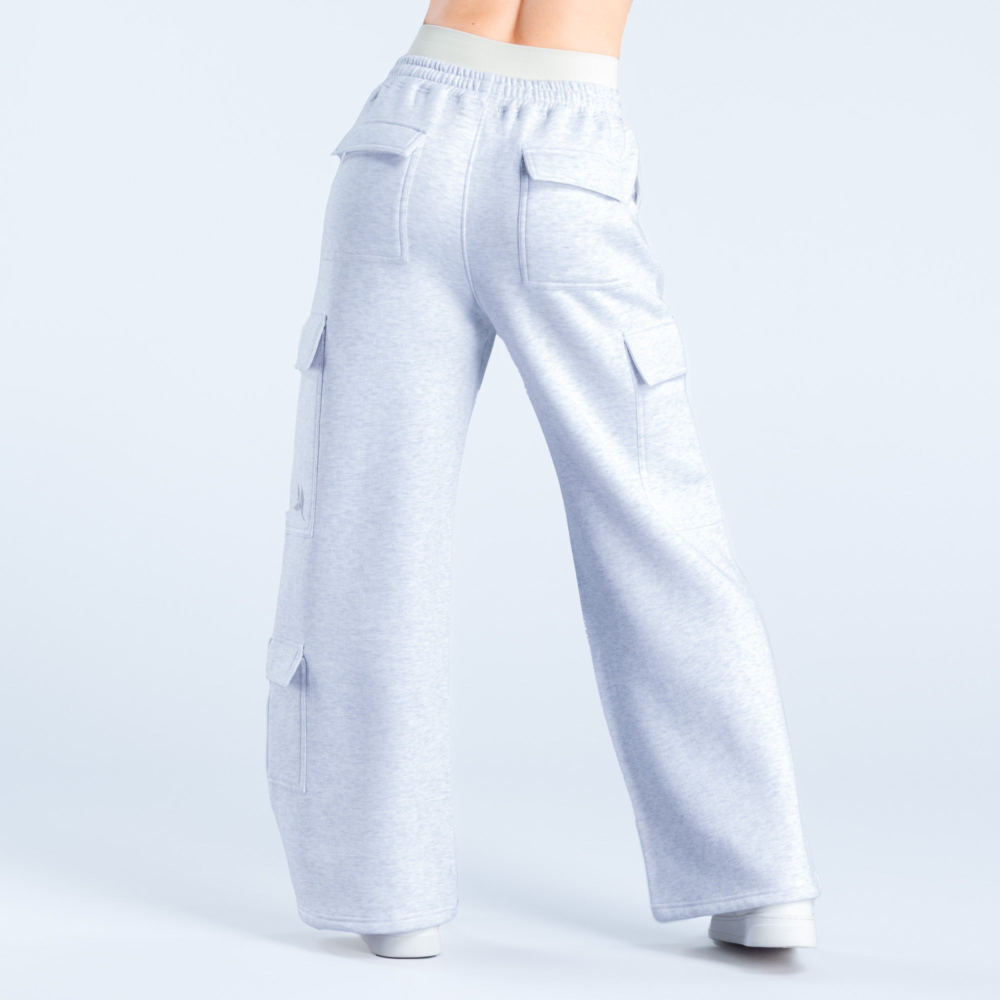 DFYNE Lanyi Edit Wide Leg Cargo Joggebukse Dame Grå | 47902-HXUO