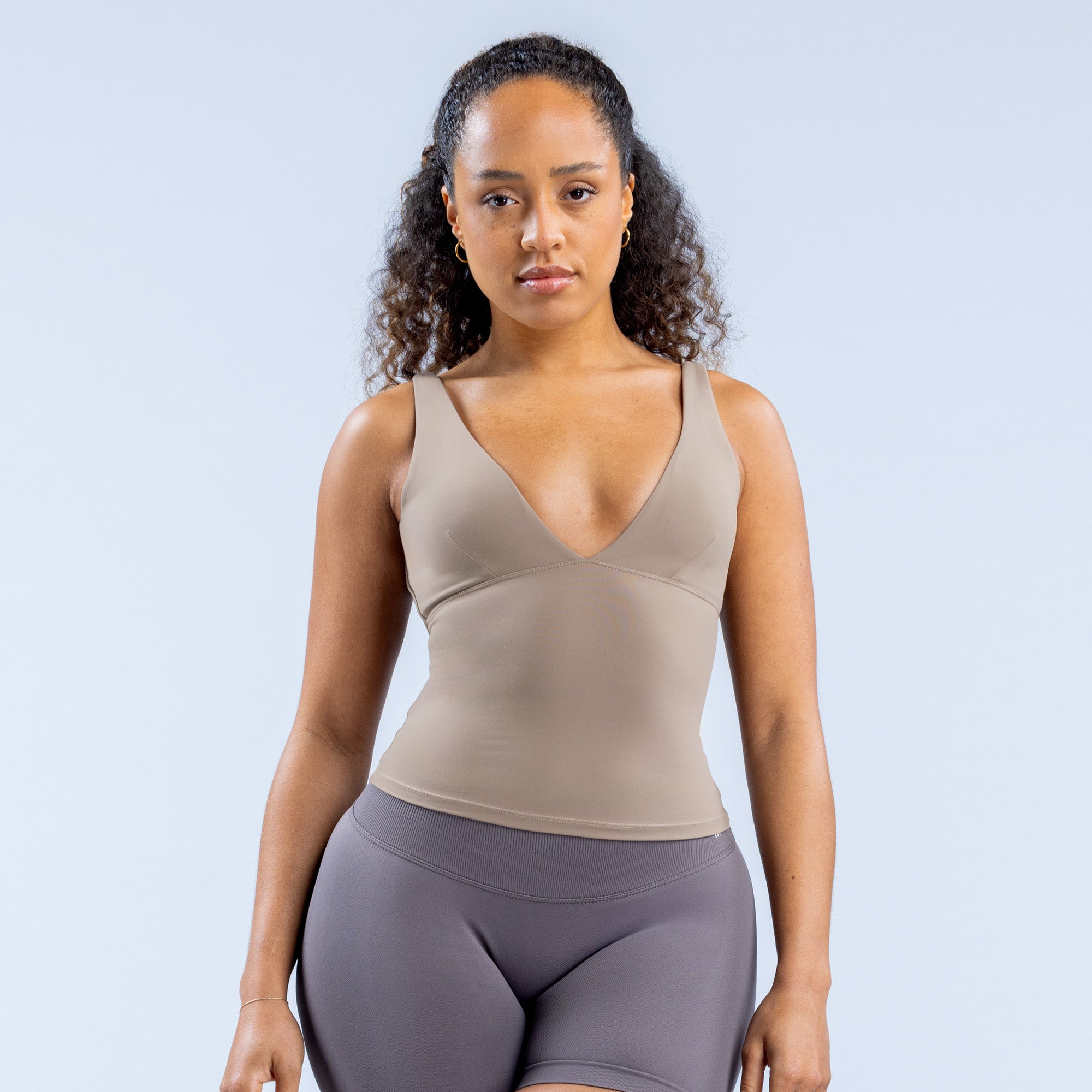 DFYNE Origin Minimal Sports Top Dame Khaki | 29341-EWTN