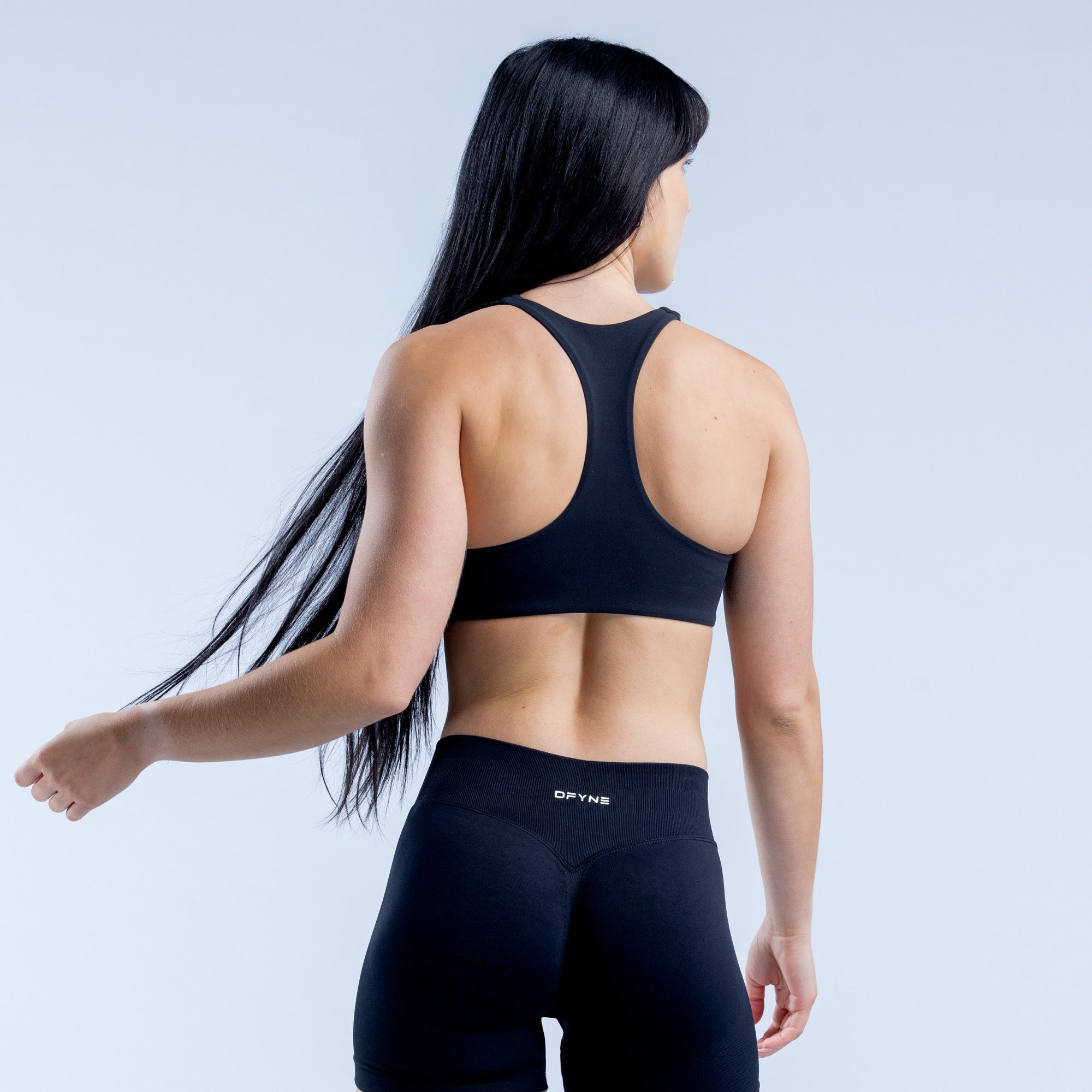 DFYNE Origin Racer Back Sports BH Dame Svarte | 81472-HEYP
